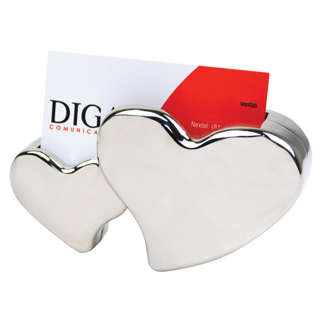 PORTA TARJETERO DE ESCRITORIO CORAZONES G175